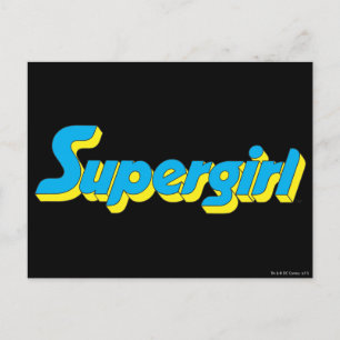 Postal Logotipo de superchica