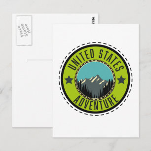 Postal logotipo de United States Adventure