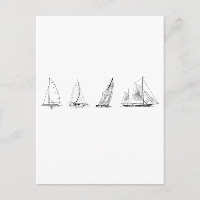 Postal Logotipo de velero (Anverso)