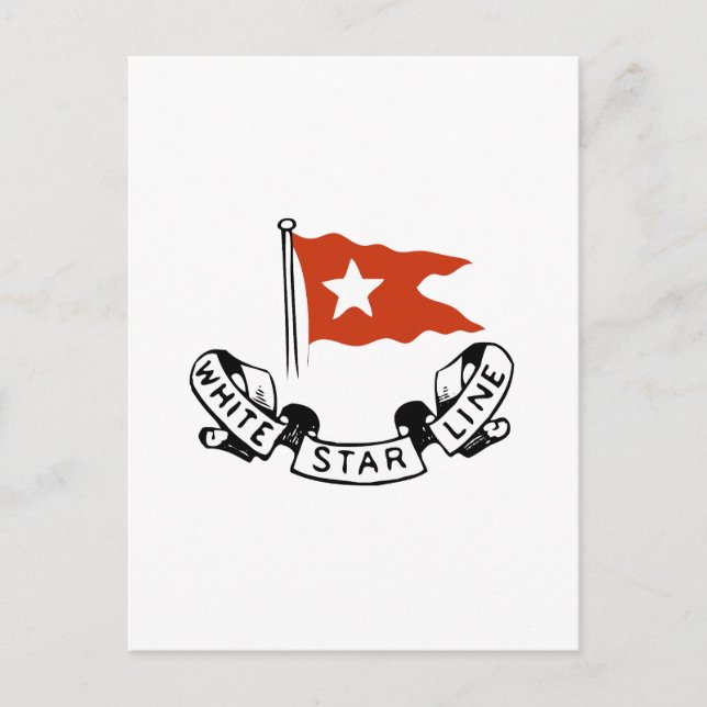 Postal Logotipo de White Star Line (Anverso)