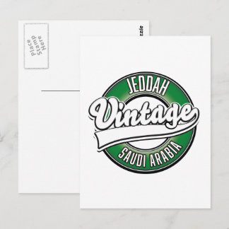 Postal logotipo de Yeda Arabia Saudita