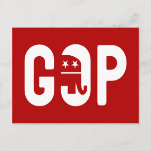 Postal Logotipo del Elefante GOP