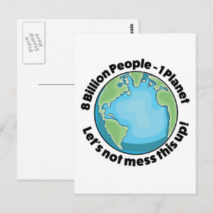 Postal Logotipo del medio ambiente