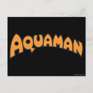 Postal Logotipo del Naranja Aquaman