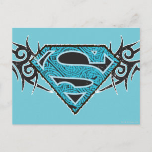 Postal Logotipo del patrón tribal superchica