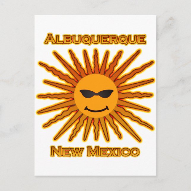 Postal Logotipo del Sol Albuquerque New Mexico USA (Anverso)
