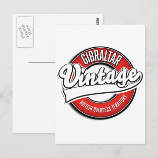 Postal logotipo del Territorio Británico de Ultramar de G
