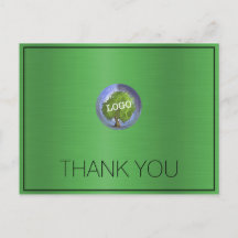 Logotipo Empresarial Césped Verde Gracias