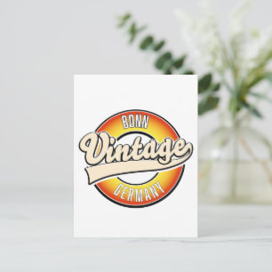 Postal Logotipo estilo vintage de Bonn