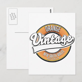 Postal Logotipo estilo vintage de Broken Hill Australia. 