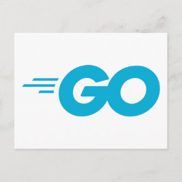 Postal Logotipo Golang (Lenguaje de programación Go)