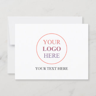 Postal Logotipo horizontal personalizado - Sin pedido mín
