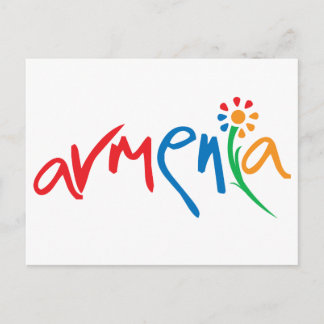 Postal Logotipo oficial armenio