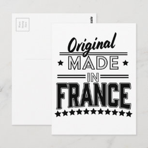 Postal Logotipo original hecho en Francia