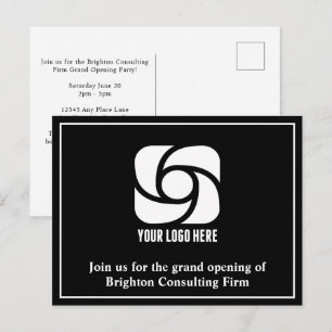Postal Logotipo personalizado de empresa Negocio Gran Ape