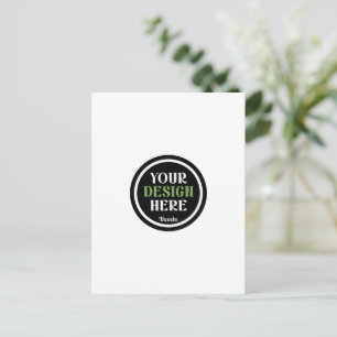 Postal Logotipo personalizado de la empresa para regalos