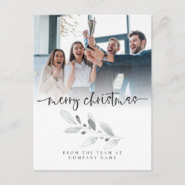 Postal Logotipo Personalizado Photo Company Foliage Merry