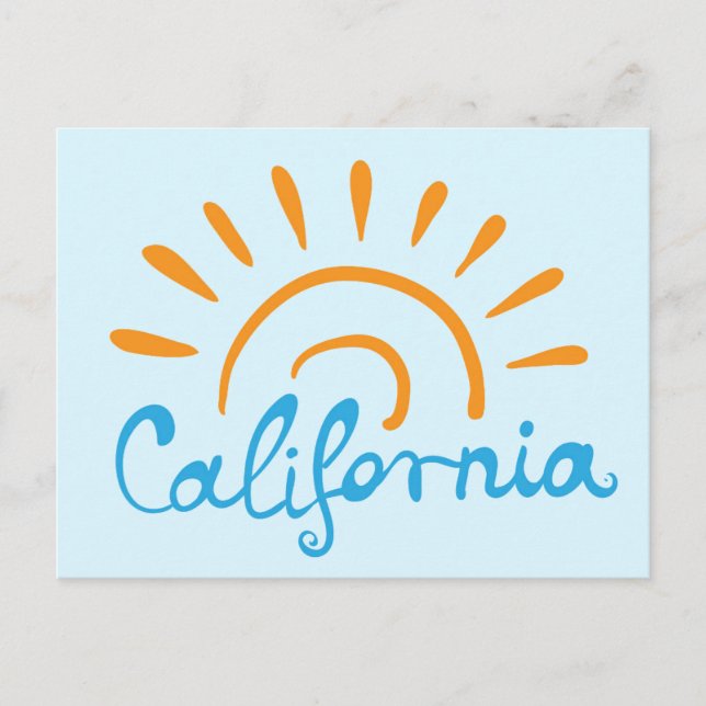Postal Logotipo Sunny California (Anverso)