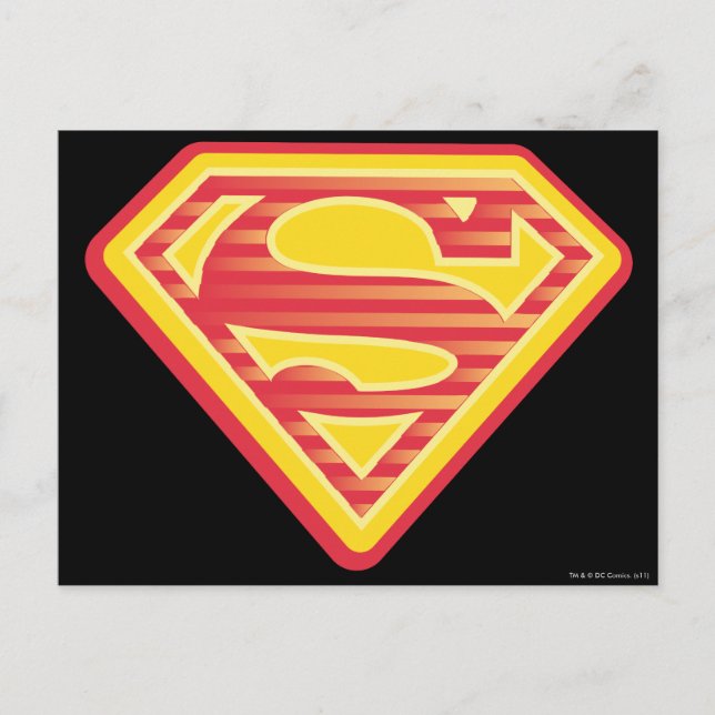 Postal Logotipo Supergirl Far-Out (Anverso)