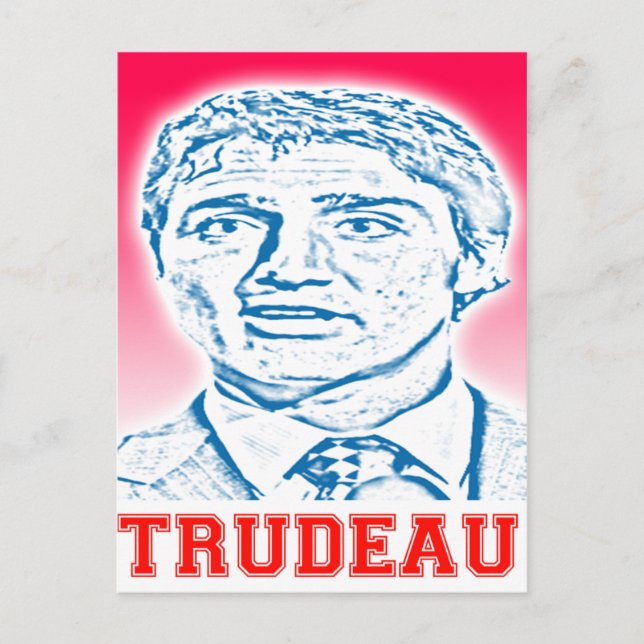 Postal Logotipo Trudeau (Anverso)