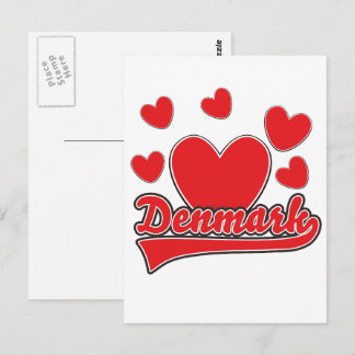 Postal Logotipo vintage de estilo de Ama Dinamarca