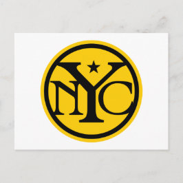 Postal Logotipo vintage de la ciudad de Nueva York