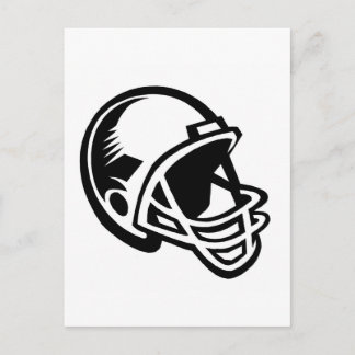 Postal Logotipos del casco de fútbol