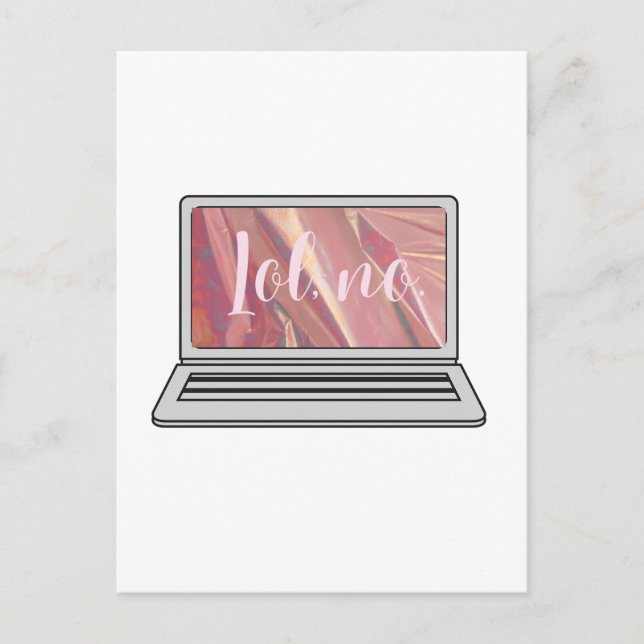 Postal Lol, sin diseño holográfico (Anverso)