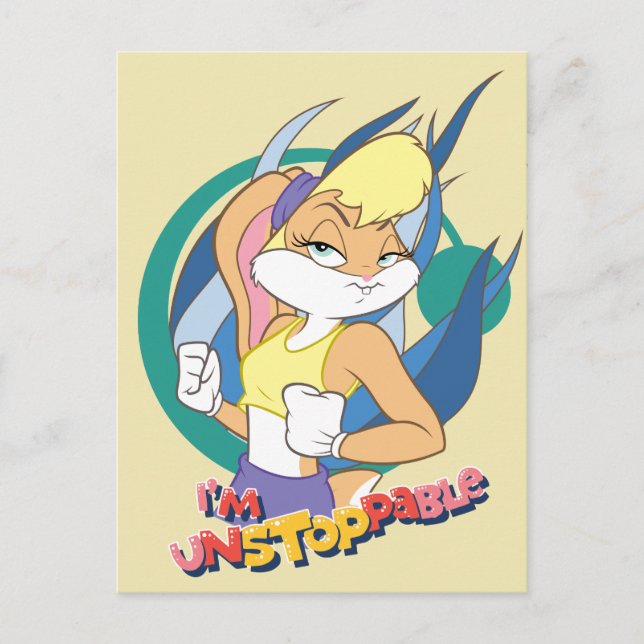 Postal Lola Bunny "Soy imparable" (Anverso)