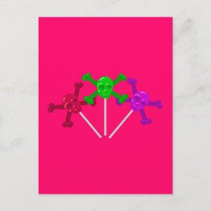 Postal Lollipops de cráneo