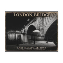 London Bridge Noche en Blanco y Negro