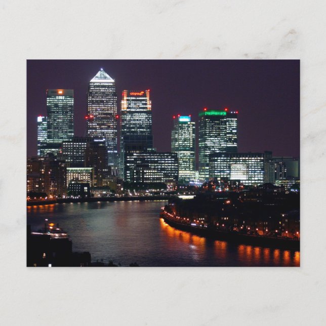 Postal London City Night UK British Travel (Anverso)