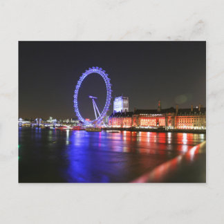 Postal London Eye de Noche