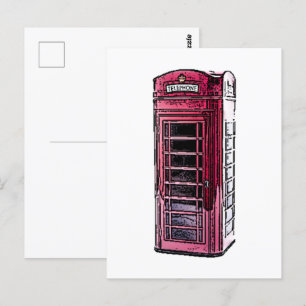Postal London Red Telepoth Icic British Travel