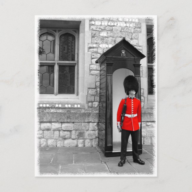 Postal London Soldier Parade postcard (Anverso)