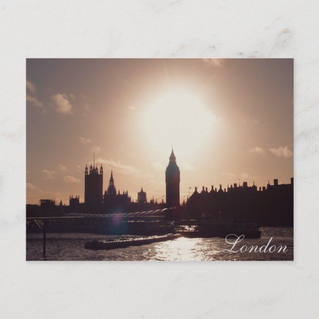 Postal London Sunset (Anverso)