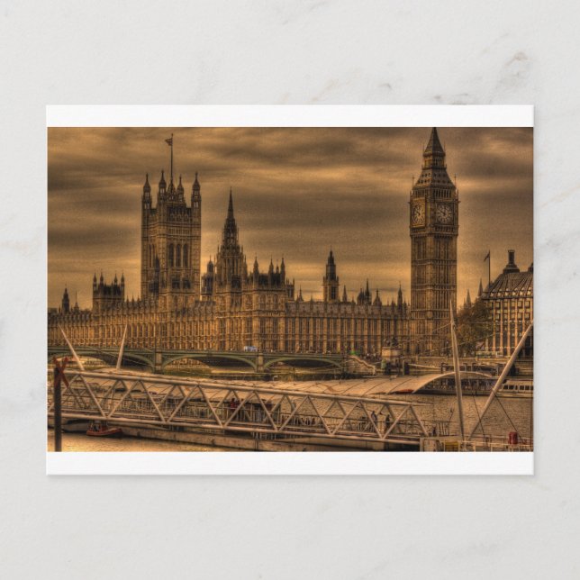 Postal London Westminster Palace & Big Ben (Anverso)