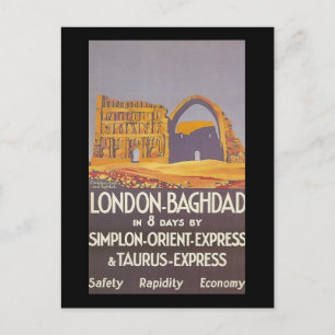 Postal Londres Bagdad simple oromo expreso