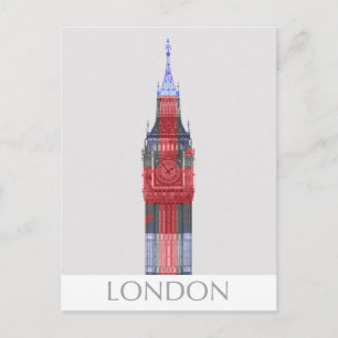 Postal Londres Big Ben Union Jack