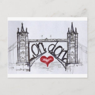 Postal Londres con amor