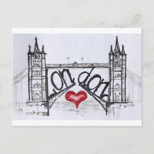 Postal Londres con amor (Anverso)