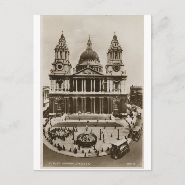 POSTAL LONDRES DE LA CATEDRAL DE SAN PAULU (Anverso)