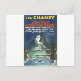 Postal LONDRES DESPUÉS DE MEDIANOCHE por Philip J. Riley