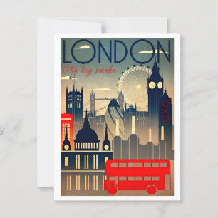 Postal Londres: El gran retro de viaje para fumadores