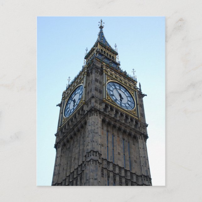 Postal Londres - Elizabeth Tower y Big Ben (Anverso)