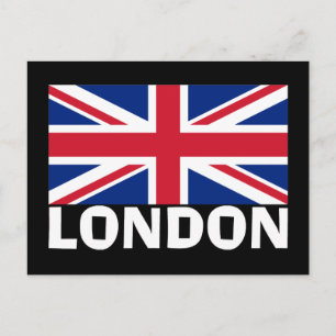 Postal Londres en blanco