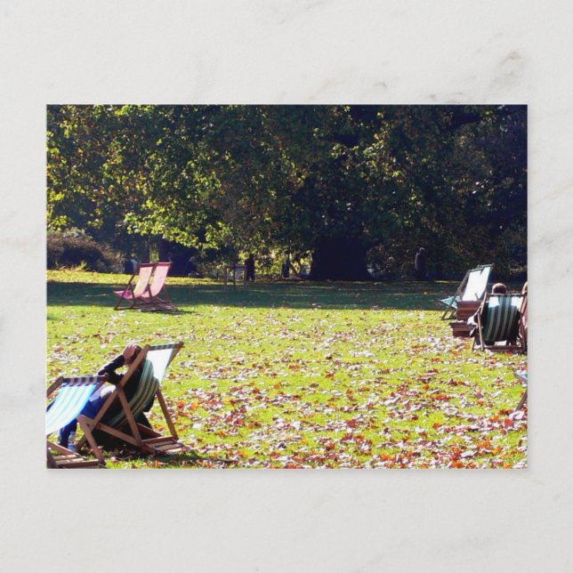 Postal Londres En El Parque (Anverso)