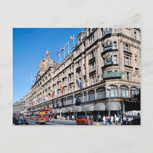 Postal Londres, Harrods en Knightsbridge (Anverso)