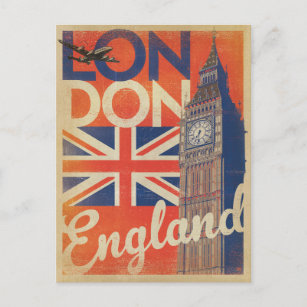 Postal Londres, Inglaterra - bandera