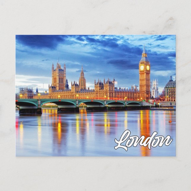 Postal Londres, Inglaterra | Big Ben (Anverso)